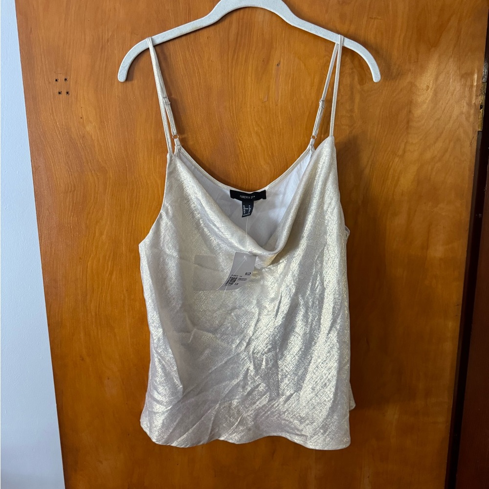 Forever 21+ Gold Tank Top